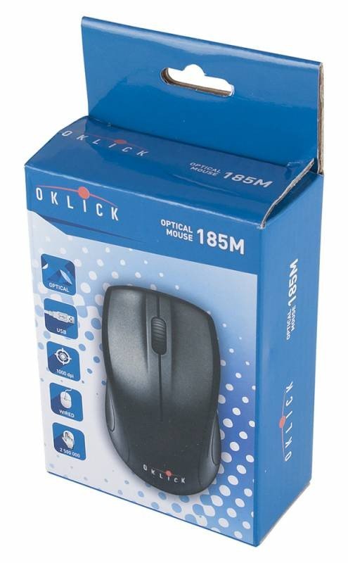 Мышь Oklick 185M черный USB