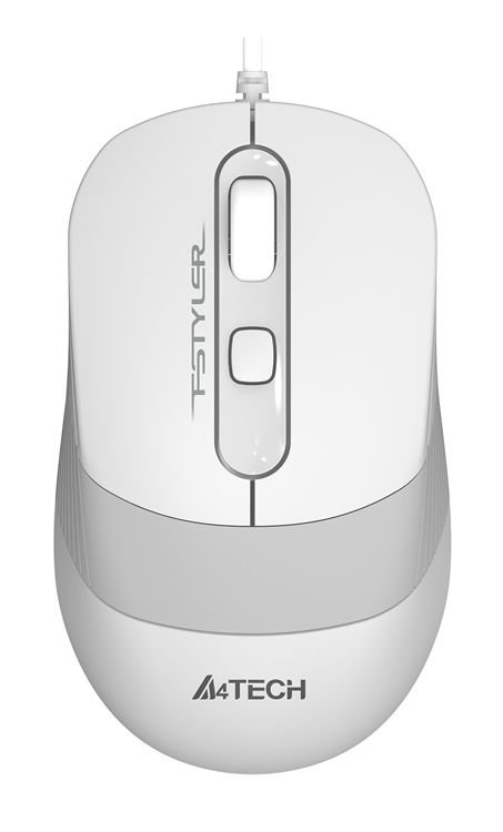 Мышь A4Tech Fstyler FM10 белый/серый оптич. 1600dpi USB 4but (FM10 WHITE)