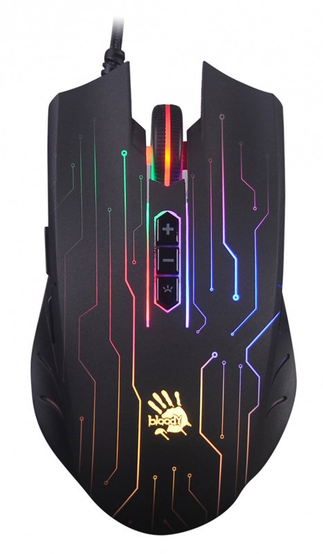 Мышь A4Tech Bloody Q82 черный/рисунок USB
