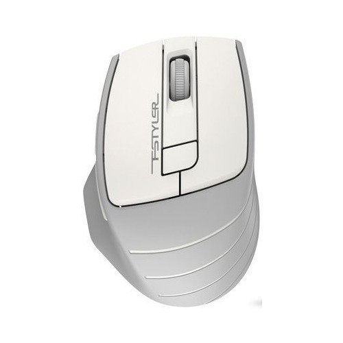 Мышь A4Tech Fstyler FG30S белый/серый оптич. 2000dpi silent беспров. USB 6but (FG30S WHITE)