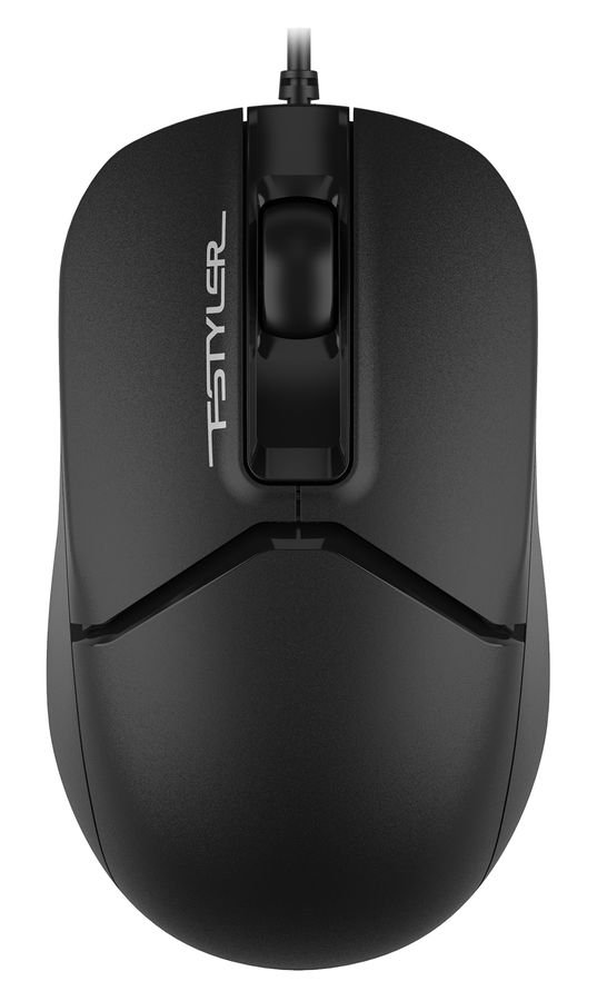 Мышь A4Tech Fstyler FM12 черный оптич. 1200dpi USB 3but (FM12 BLACK)