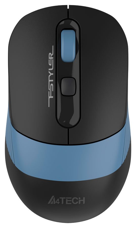 Мышь A4Tech Fstyler FB10C черный/синий оптич. 2000dpi беспров. BT/Radio USB 4but (FB10C ASH BLUE)