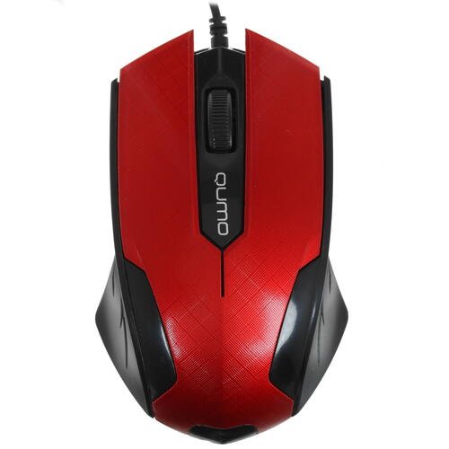 Мышь Qumo Office M14 проводная, оптическая, красная