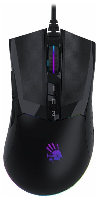 Мышь A4Tech Bloody W90 Max черный оптическая (10000dpi) USB (10but)