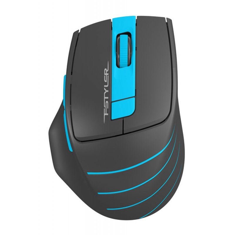 Мышь A4Tech Fstyler FG30 серый/синий оптич. 2000dpi беспров. USB 6but (FG30 BLUE)