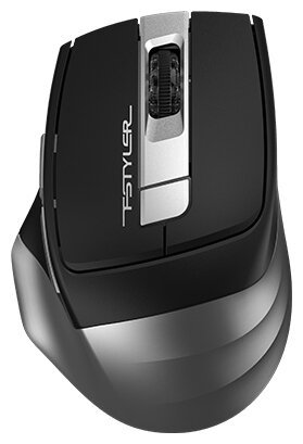 Мышь A4Tech Fstyler FB35C серый/черный оптич. 2000dpi беспров. BT/Radio USB 6but (FB35C SMOKY GREY)