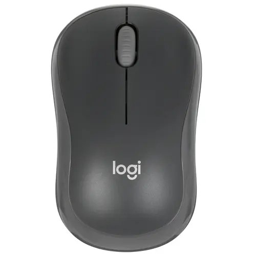 Мышь беспроводная Logitech M186 (910-004131) черный/серый (1000dpi) USB2.0 (2but)