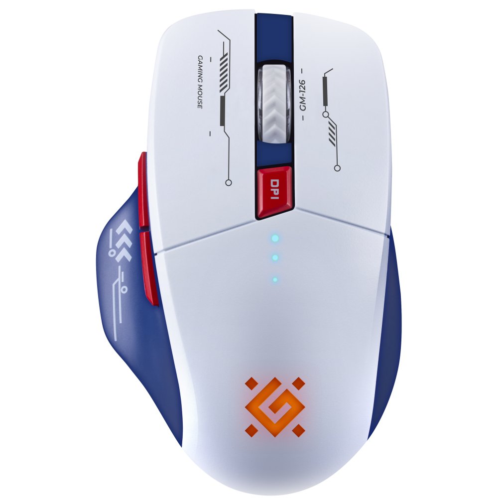 Мышь DEFENDER Tisa GM-126 52126 (белый/голубой)