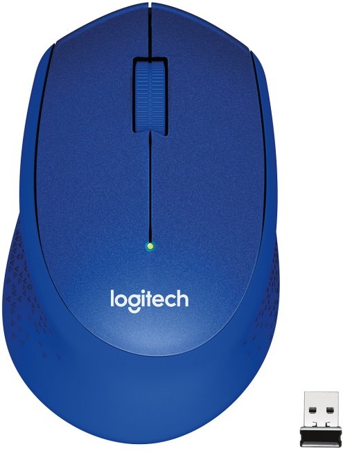 Мышь беспроводная Logitech M330 Silent Plus Blue (910-004925)