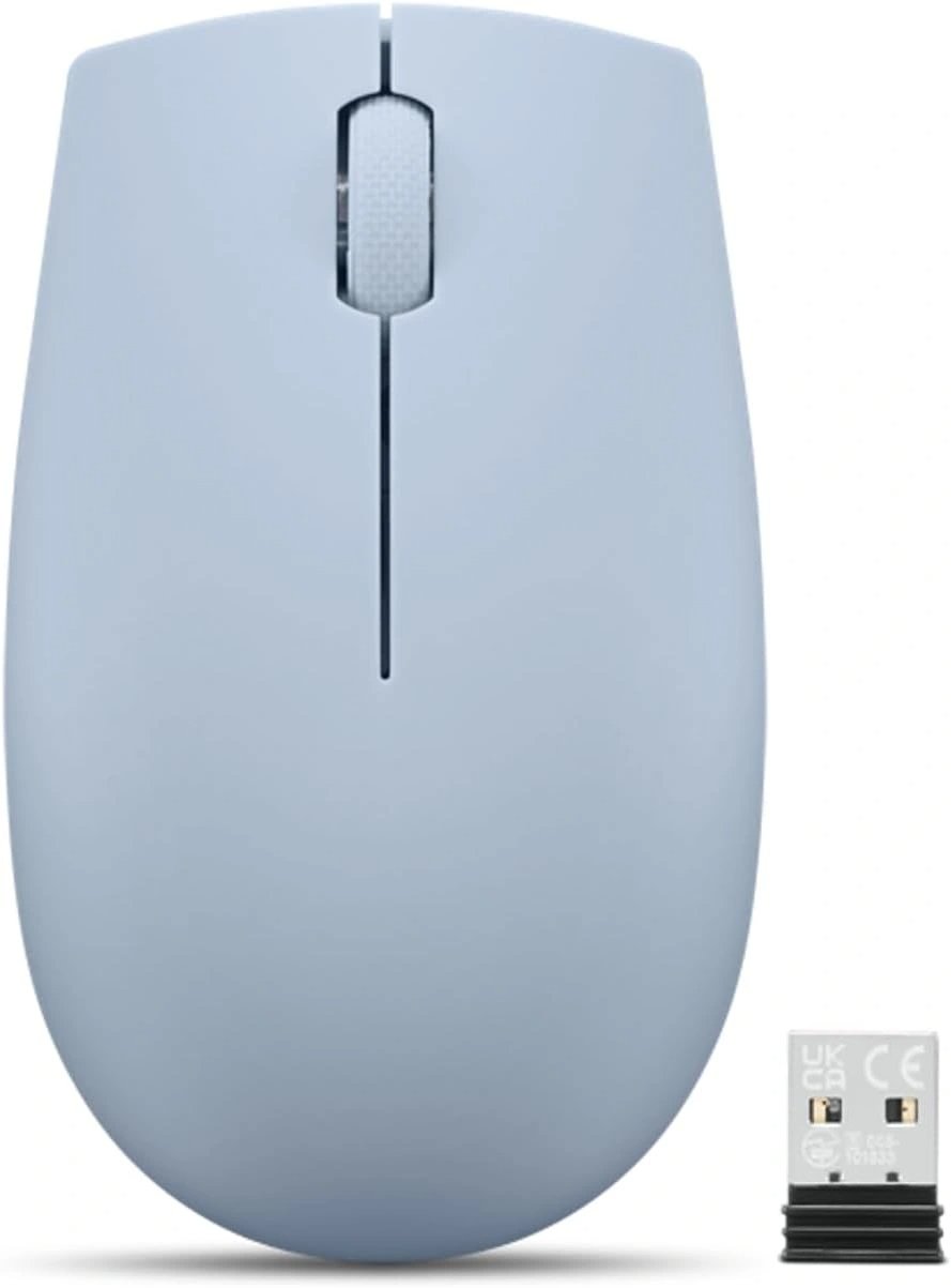 Мышь Lenovo 300 (GY51L15679) Wireless Compact светло-голубой оптическая 1000dpi беспроводная