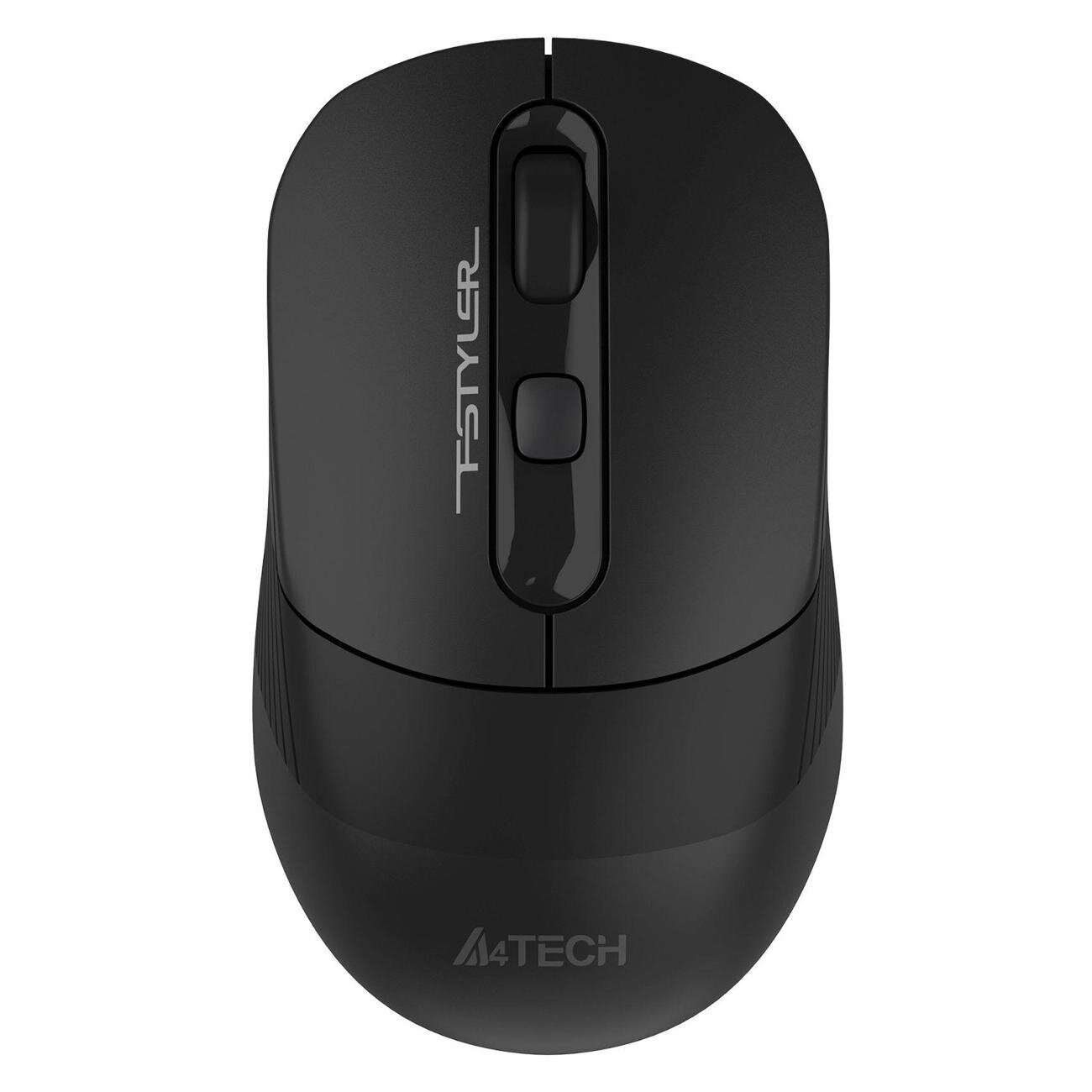 Мышь A4Tech Fstyler FB10CS черный оптич. 2000dpi silent беспров. BT/Radio USB 4but (FB10CS USB STONE