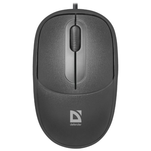 Мышь DEFENDER Datum MS-980 Black, USB, 1000 dpi , оптическая, проводная, 3кн.