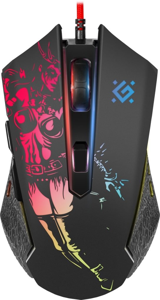 Мышь игровая DEFENDER проводная игровая Sin'Sister GM-933, 52933, черный