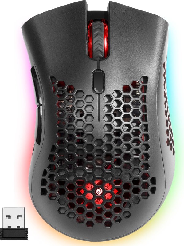 Мышь DEFENDER Warlock GM-709L RGB 52709, черный