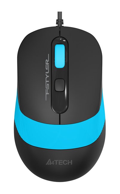 Мышь A4Tech Fstyler FM10 черный/синий оптич. 1600dpi USB 4but (FM10 BLUE)