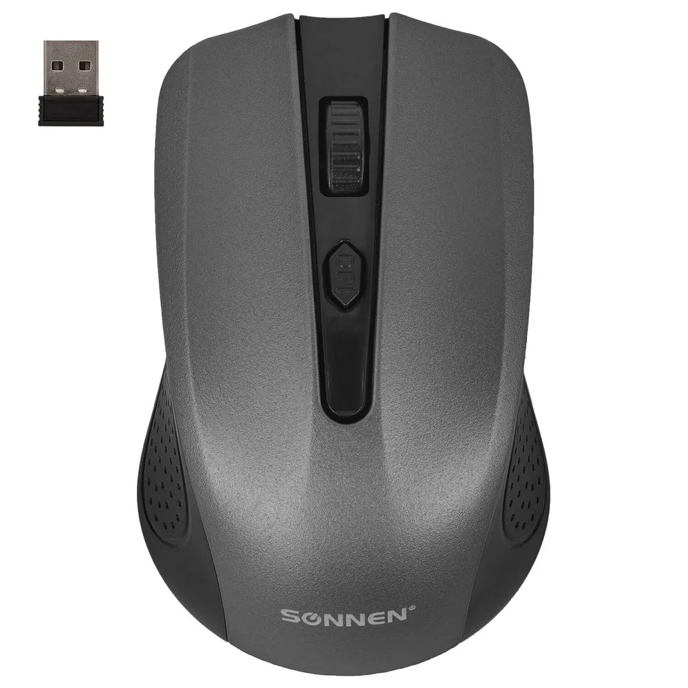 Мышь SONNEN V99 (513528), USB, беспроводная, оптическая, серый
