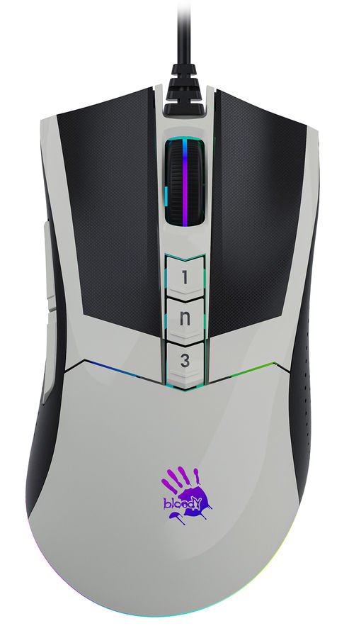 Мышь A4Tech Bloody W90 Max белый/черный