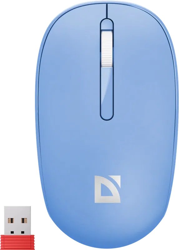 Мышь DEFENDER Smart MM-396 Син,3кн,2.4G+BT,500мАч,1600dpi (52397)
