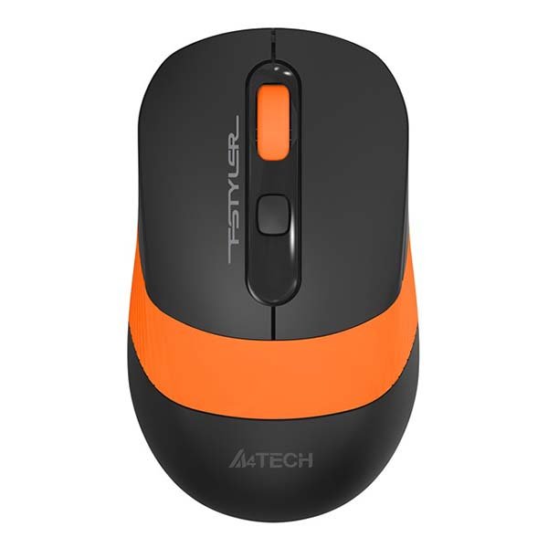 Мышь A4Tech Fstyler FG10 черный/оранжевый оптич. 2000dpi беспров. USB 4but (FG10 ORANGE)