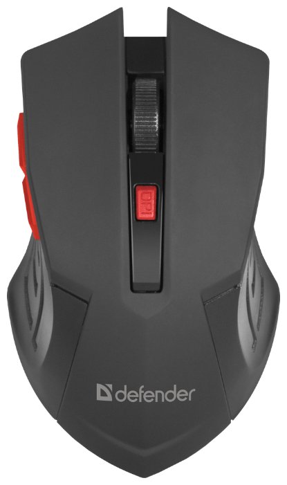 Мышь DEFENDER Accura MM-275 Red, Wireless, 6 кн., 1600 dpi