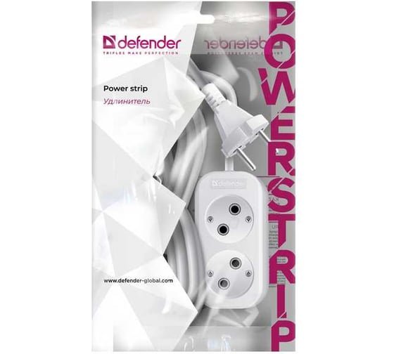 Сетевой фильтр DEFENDER B220 10 А, 5 м, без заземления (99272)