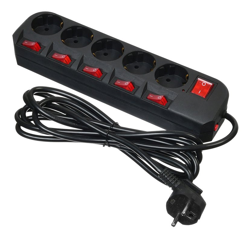 Сетевой фильтр Buro 500SH-3-SW-B 3м (5 розеток) черный