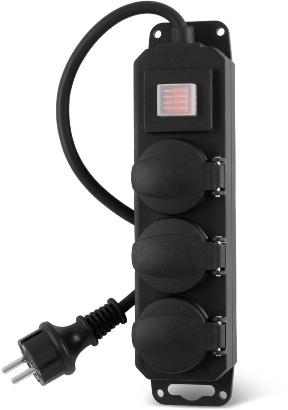 Сетевой фильтр Buro 300MDP-10-B 10м 3 розетки черный