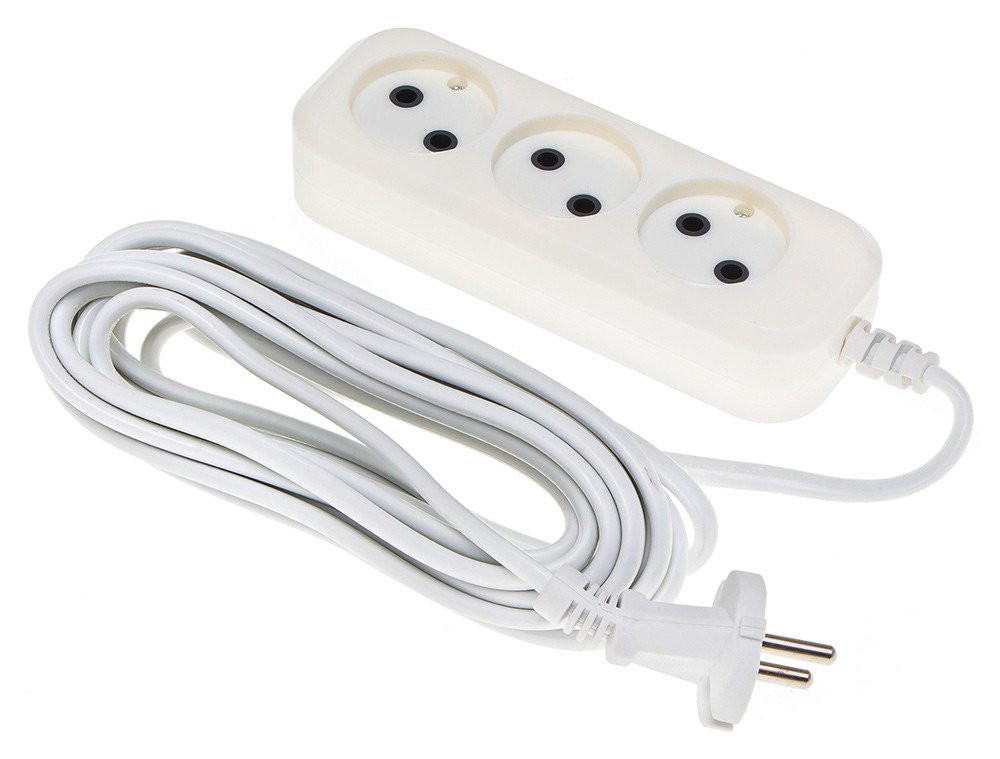 Сетевой удлинитель Buro BU-PSL3.5/W 5м (3 розетки) белый