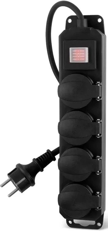 Сетевой фильтр Buro 400MDP-10-B 10м 4 розетки черный коробка