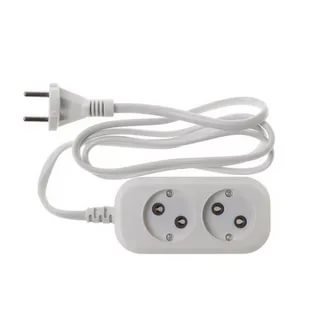 Сетевой удлинитель Buro BU-PSL2.1/W 1.5м (2 розетки) белый