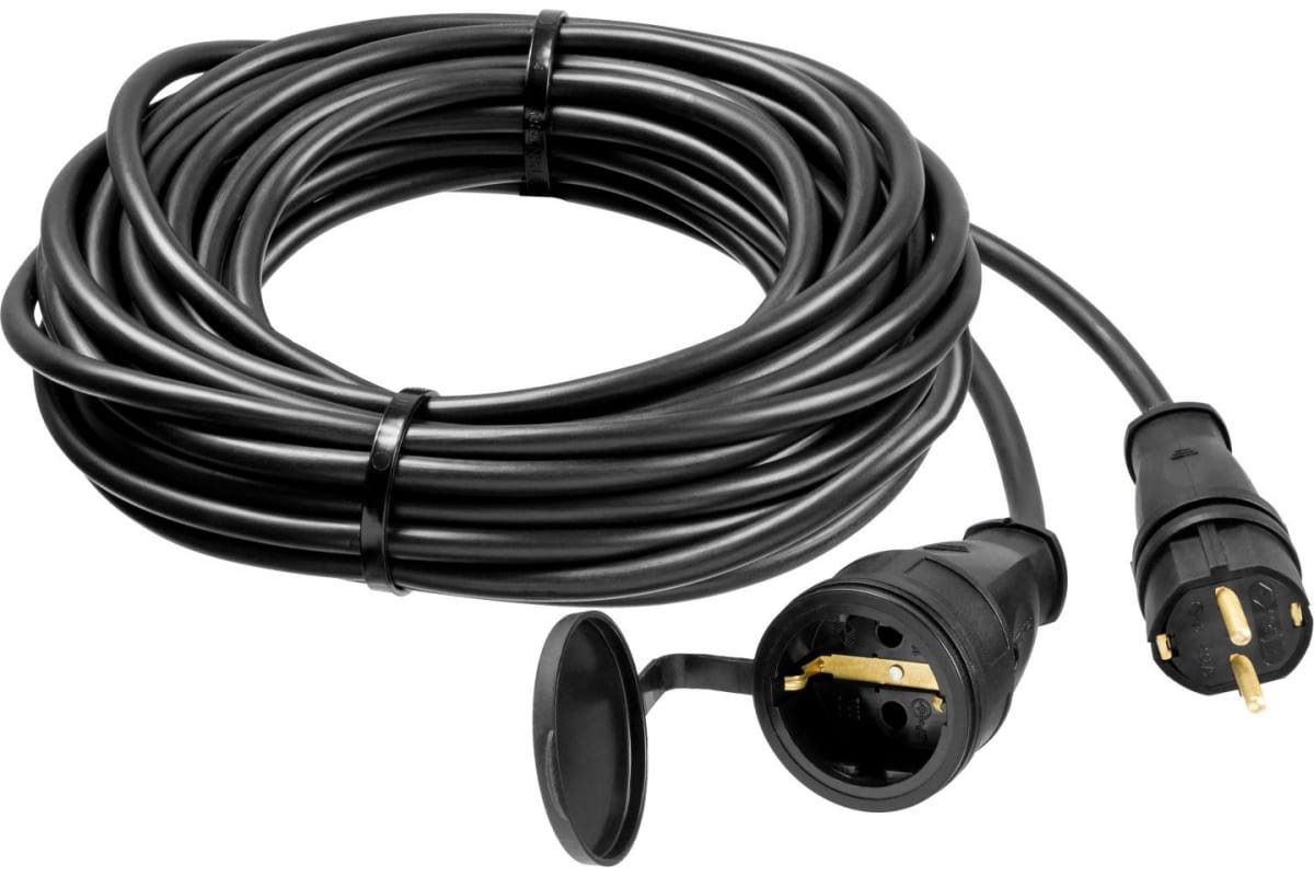Удлинитель STAYER RC 315 (55026-10) 10 м, 3700 Вт, 1 гнездо, IP44, КГ 3х1,5 мм2