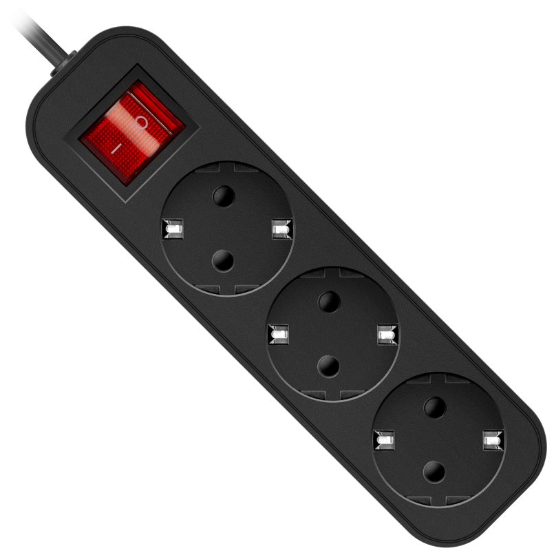 Сетевой фильтр DEFENDER G350 5.0 м, 3 розетки (99335)