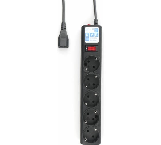 Сетевой фильтр Power Cube SPG5-С2 1,9 м, 5 розеток, 10А/2,2кВт, black