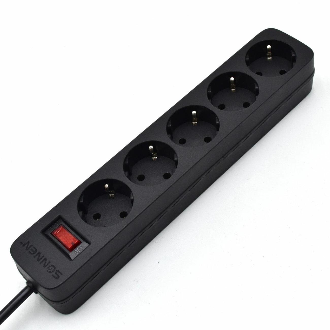 Сетевой фильтр SONNEN SPB-305 (513657) черный