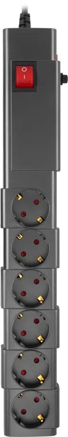 Сетевой фильтр Buro 600SPro-16-3-G 3м 6 розеток графитовый