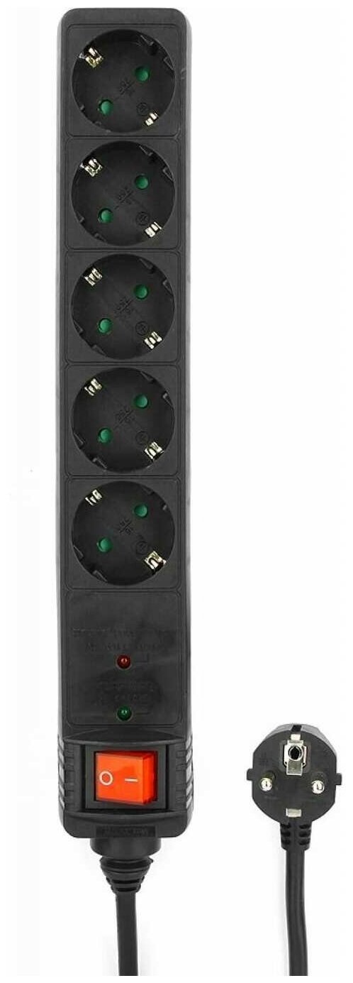 Сетевой фильтр Energenie SPG5-C-10 3м 16А черный