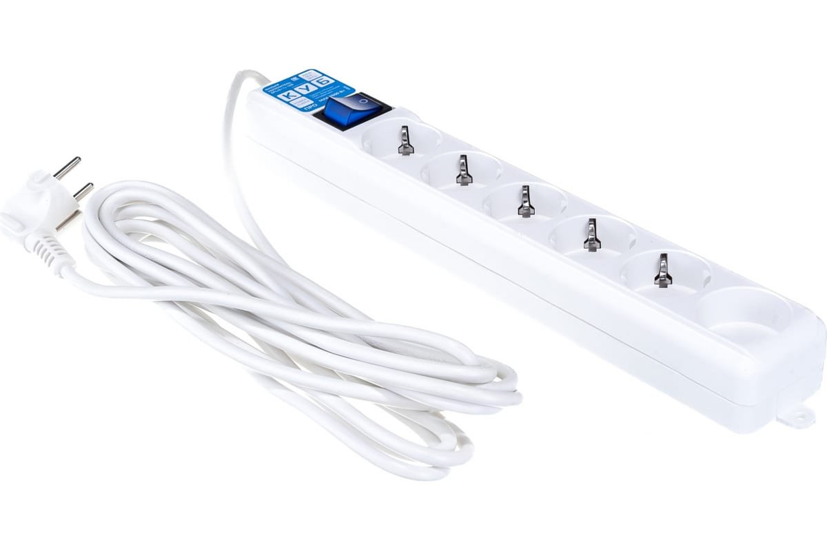 Сетевой фильтр Power Cube Pro (SPL(5+1)-16B-P-5М) 5.0 м, 16А/3,5кВт