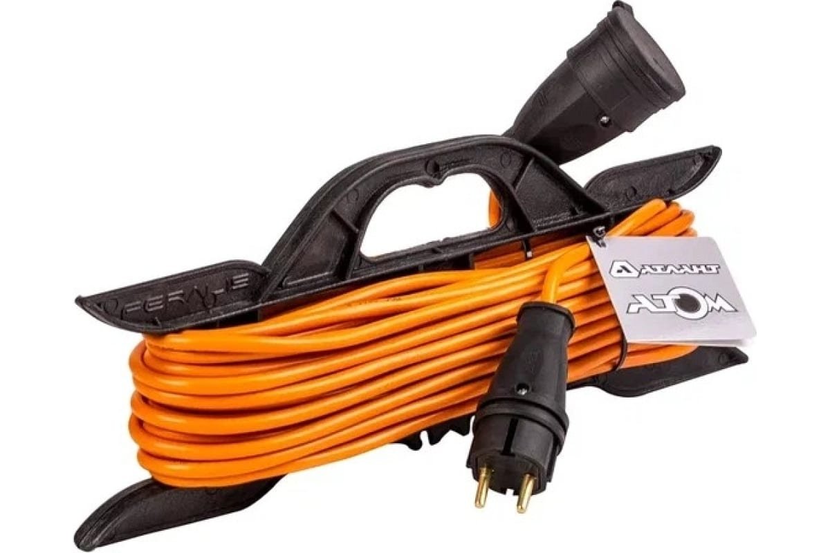 Удлинитель АТЛАНТ 40166 ПВС 3x2,5 на рамке 30м