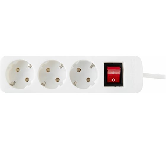 Удлинитель сетевой SONNEN PSW-303 (513660) 3м белый