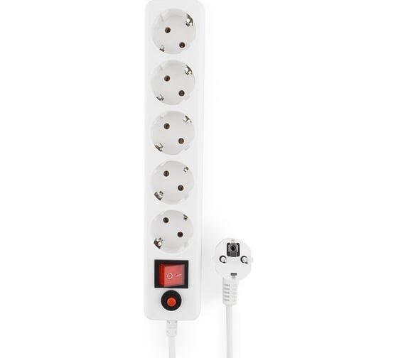 Сетевой фильтр Гарнизон ECL-5-W-1.4 5р, 10А, 1.4м белый