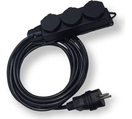 Силовой удлинитель iTOK i-CONNECT-SU-KG-325-3-44-5 с заземлением КГтп-ХЛ 3x2,5мм 3 гнезда IP44 ГОСТ 5м