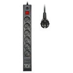 Сетевой фильтр Buro BU-SP3-USB-2A-B 3м (6 розеток) черный