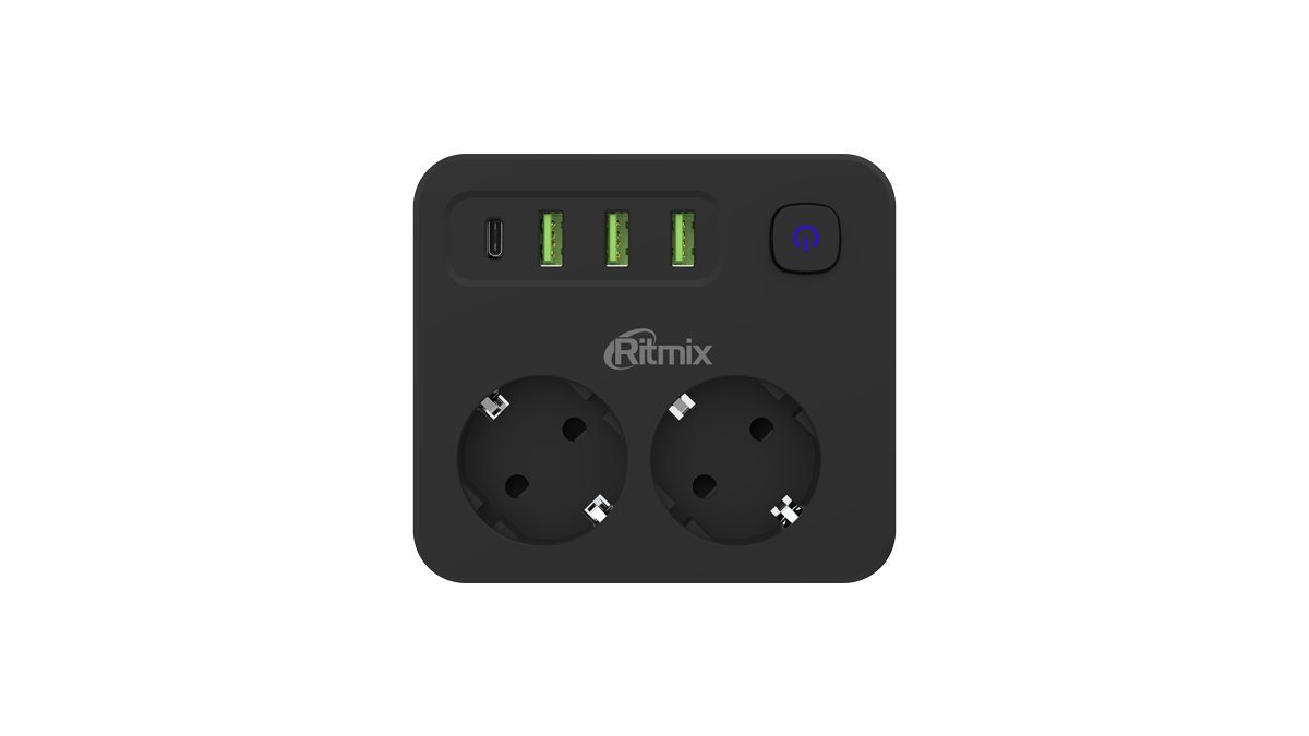 Сетевой фильтр RITMIX RM-023PD Black