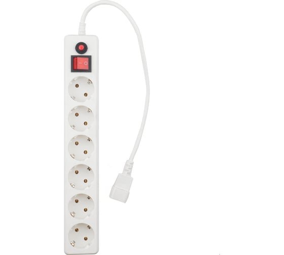 Сетевой фильтр Гарнизон CL-5-UPS-W-1.8 5р, 10А, 1.8м белый