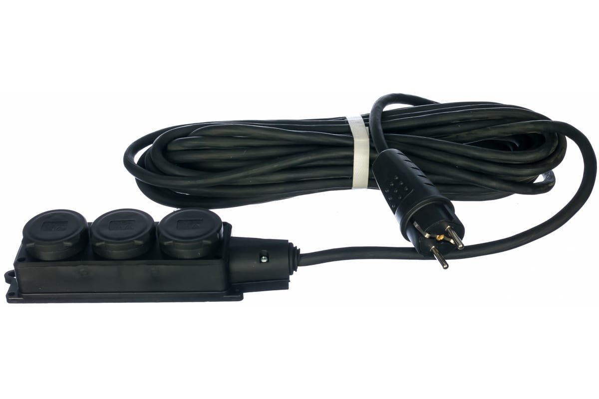 Удлинитель Союз 481S-4201 ТМ 3 гнезда 3700Вт з/к КГ IP-44 10м