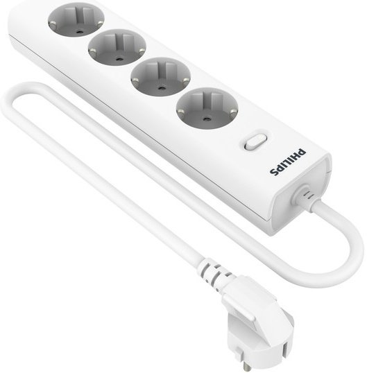 Сетевой фильтр Philips CHP2145WC/51 5м, 4 розетки белый (коробка)
