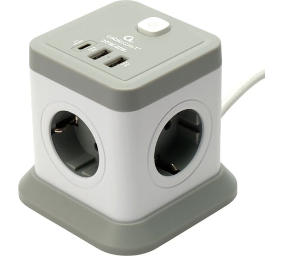 Сетевой фильтр Cablexpert TWR-4-CU2-W-2