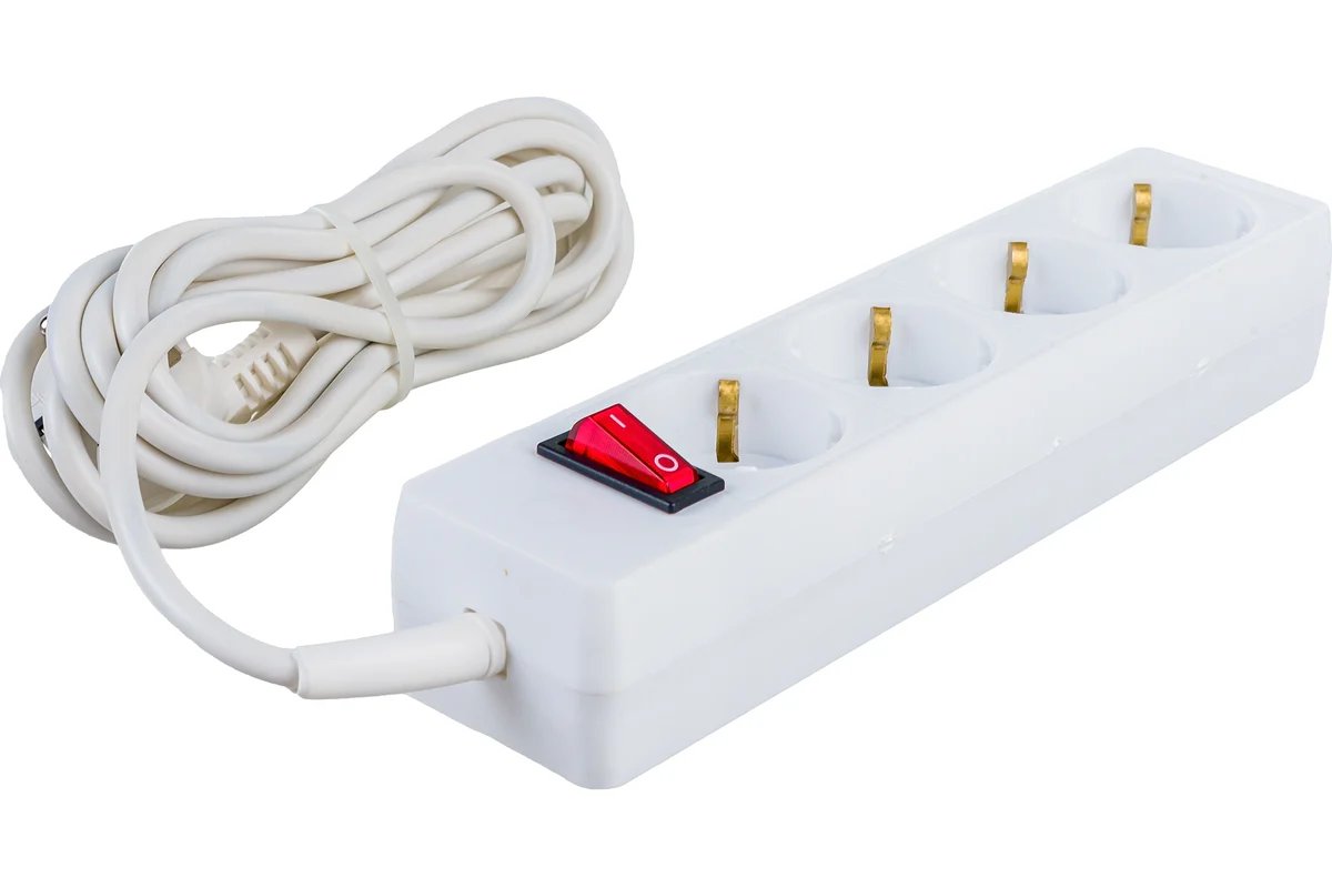 Сетевой фильтр PROCONNECT Standard 11-7229, 3м белый