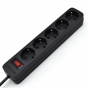 Сетевой фильтр SONNEN SPB-185 (513656) черный