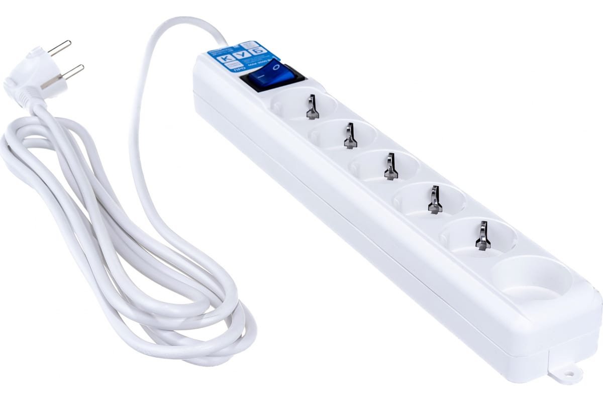 Сетевой фильтр Power Cube Pro (SPL(5+1)-16B-P-3м) 3.0 м, 16А/3,5кВт